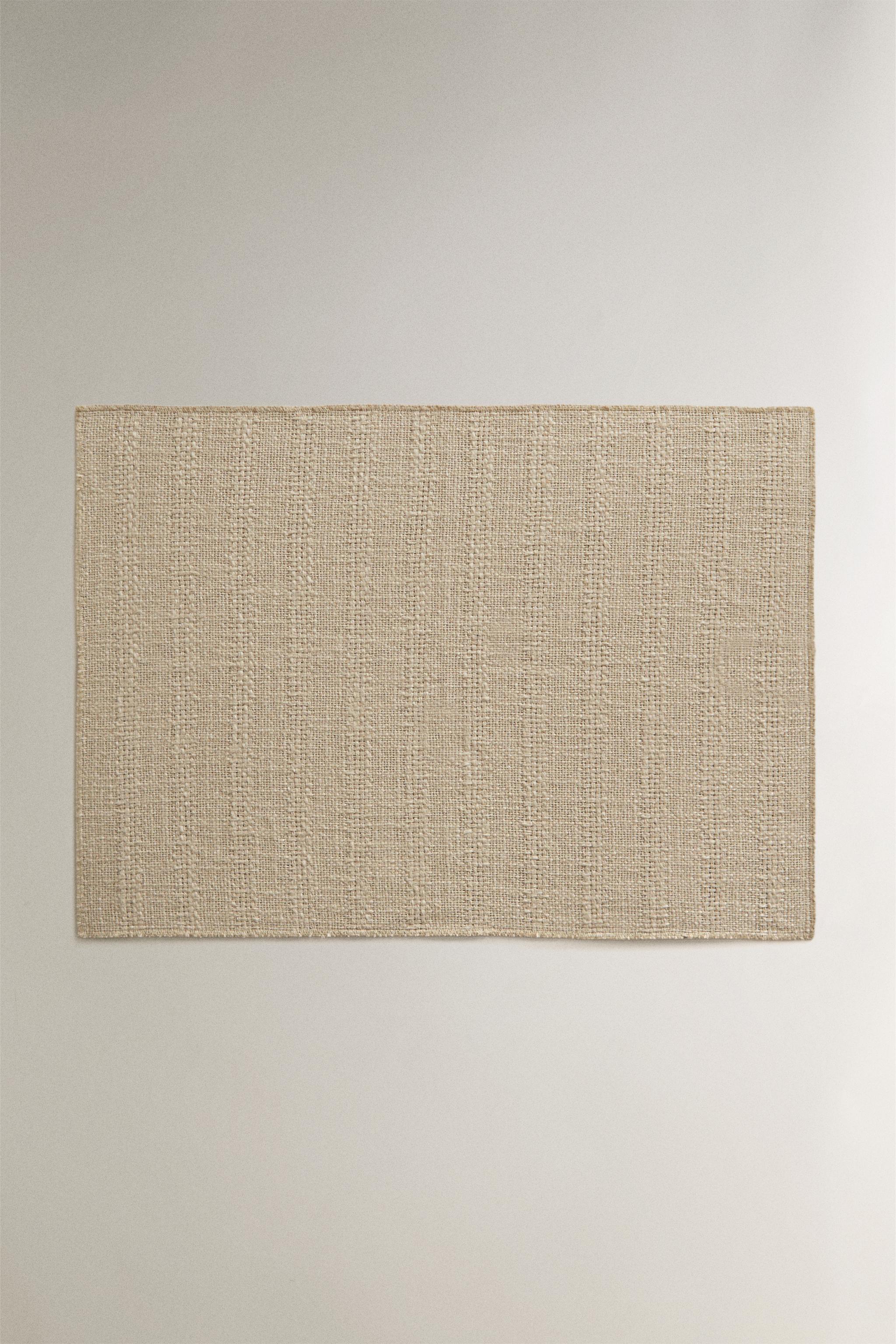 TEXTURED LINEN PLACEMAT - Light beige | ZARA United States