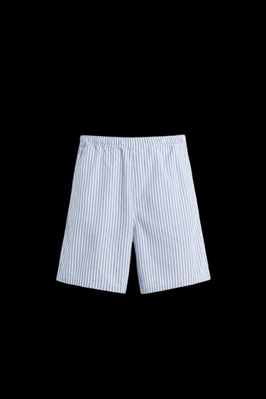 BERMUDA RELAXED FIT MIT STREIFEN - Gestreift von Zara - Bild 0