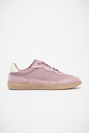 Zara COMBINATION SNEAKERS - Mauve