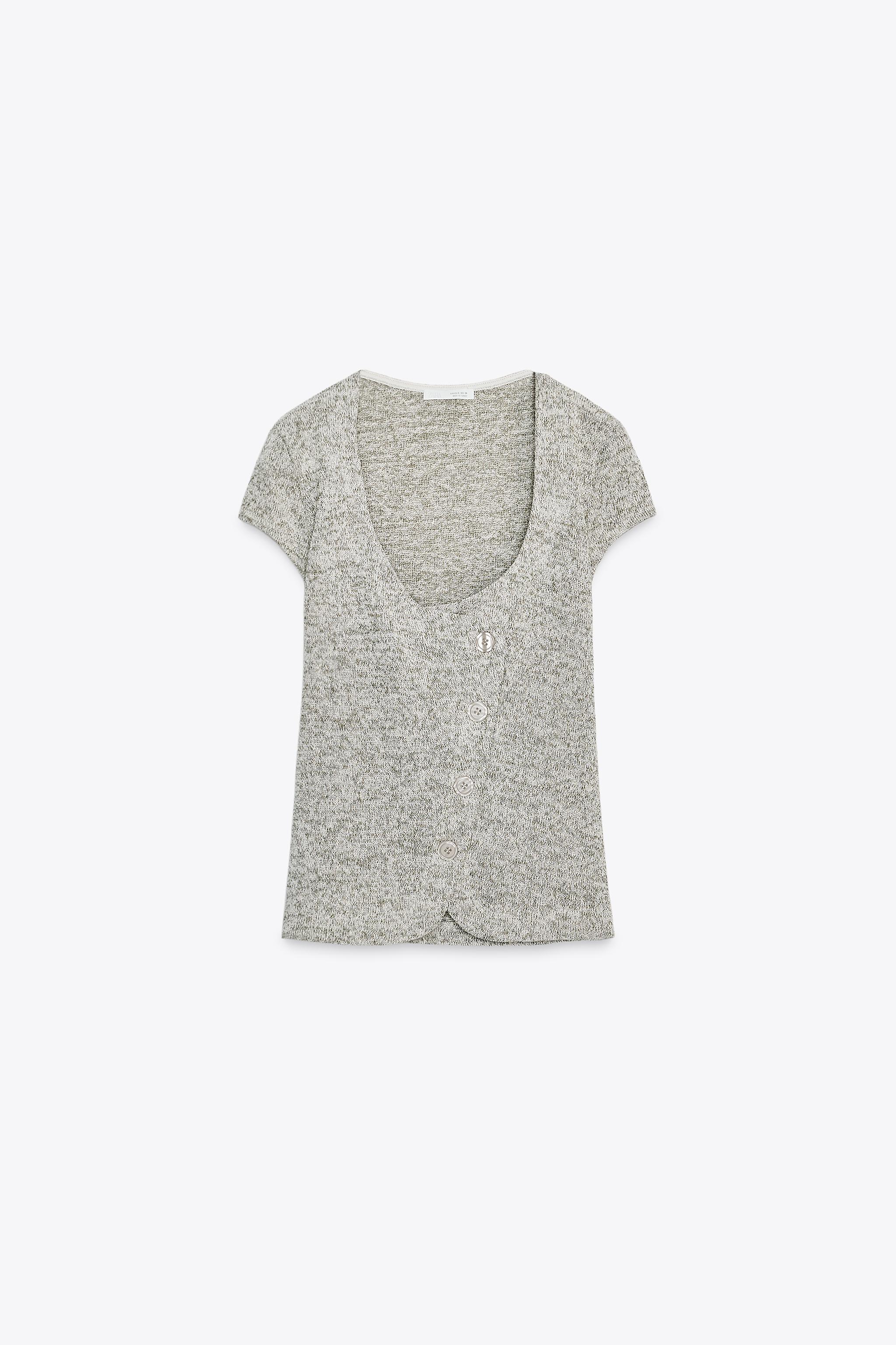 TOP GILET RUSTIQUE BOUTONS