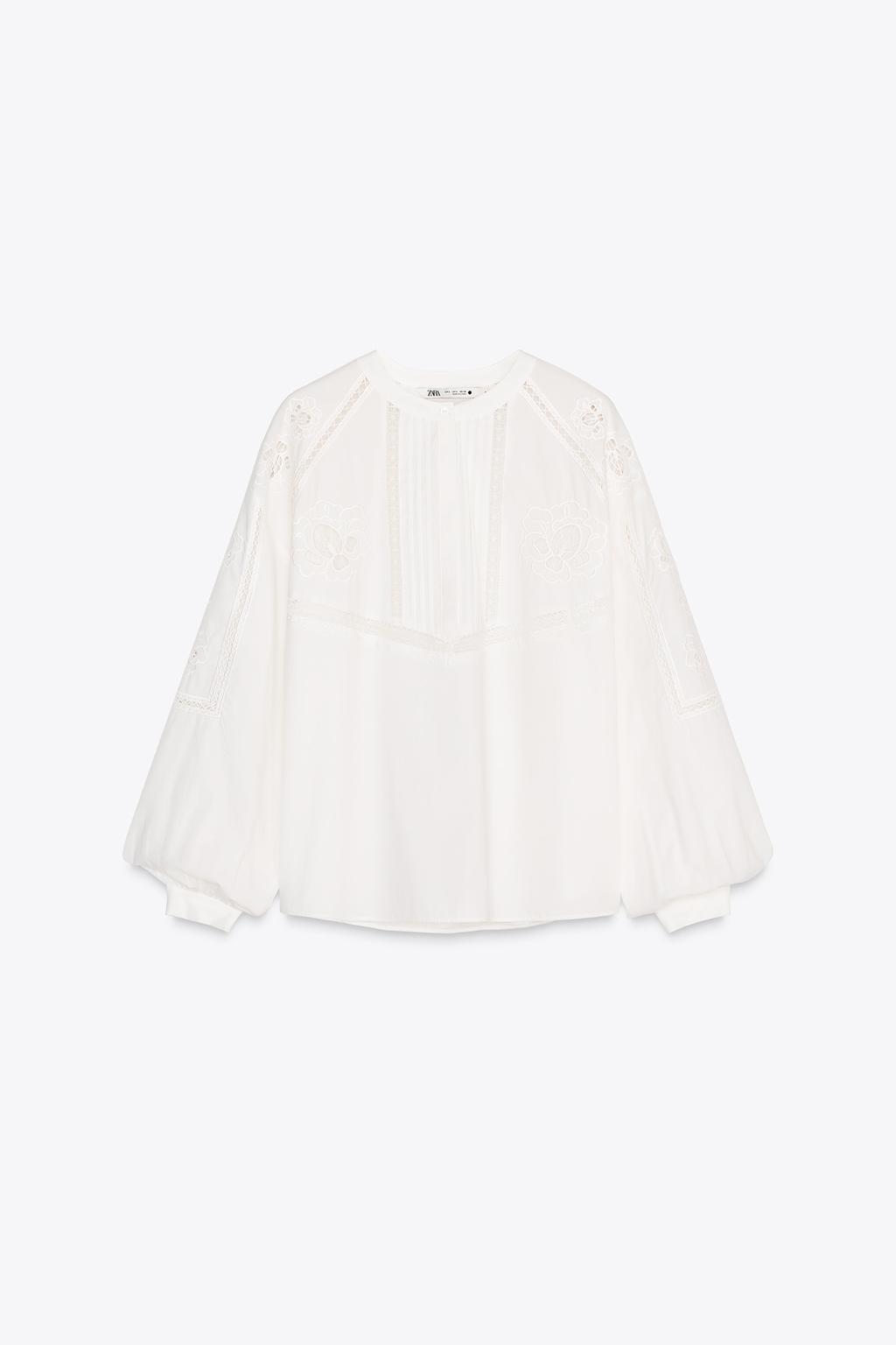 Thumbnail image for ZW COLLECTION EMBROIDERED OPENWORK BLOUSE