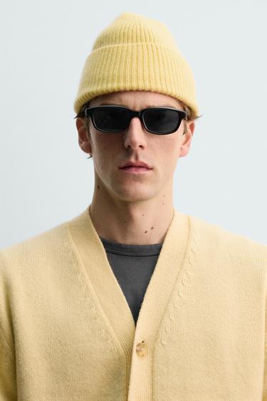 AARON LEVINE X ZARA 100% CASHMERE BEANIE - Yellow by Zara - Image 0