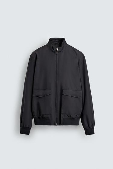 LIGHTWEIGHT WATER-REPELLENT JACKET - Navy blue by Zara