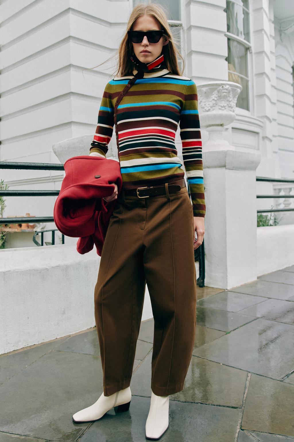 STRIPED KNIT JUMPER