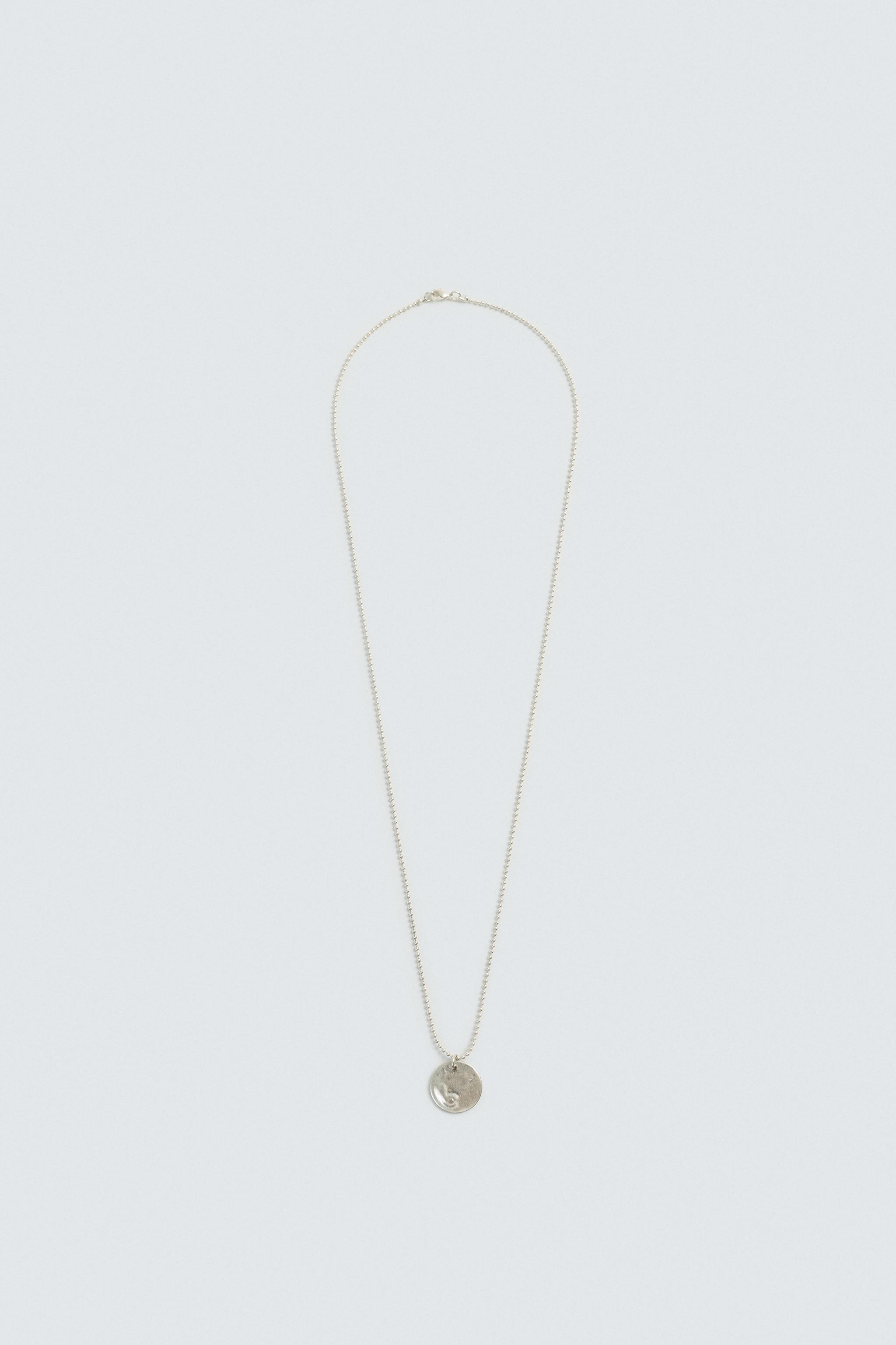 COIN PENDANT NECKLACE - Silver | ZARA United States