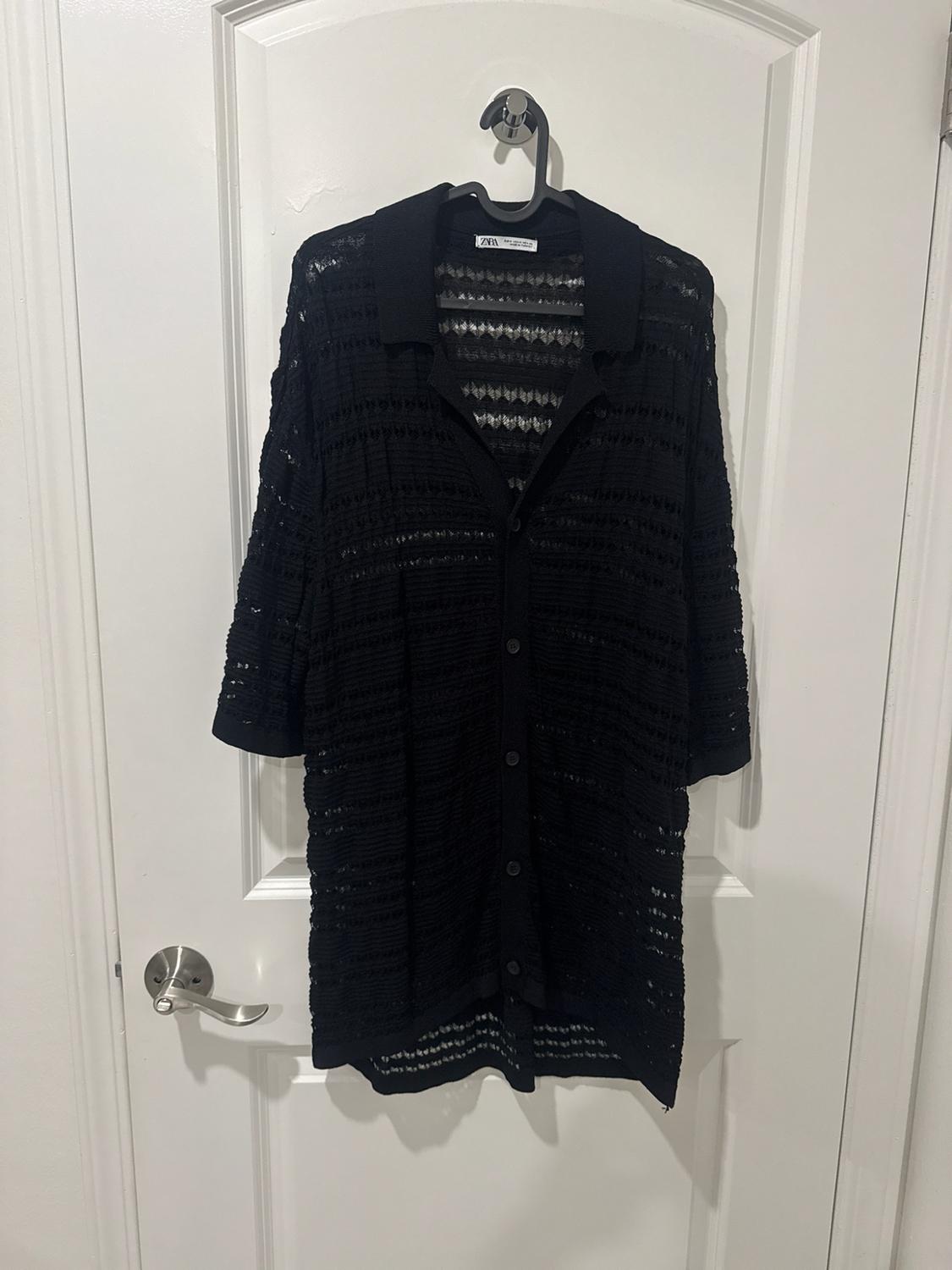 CROCHET KNIT SHIRT - Image 3