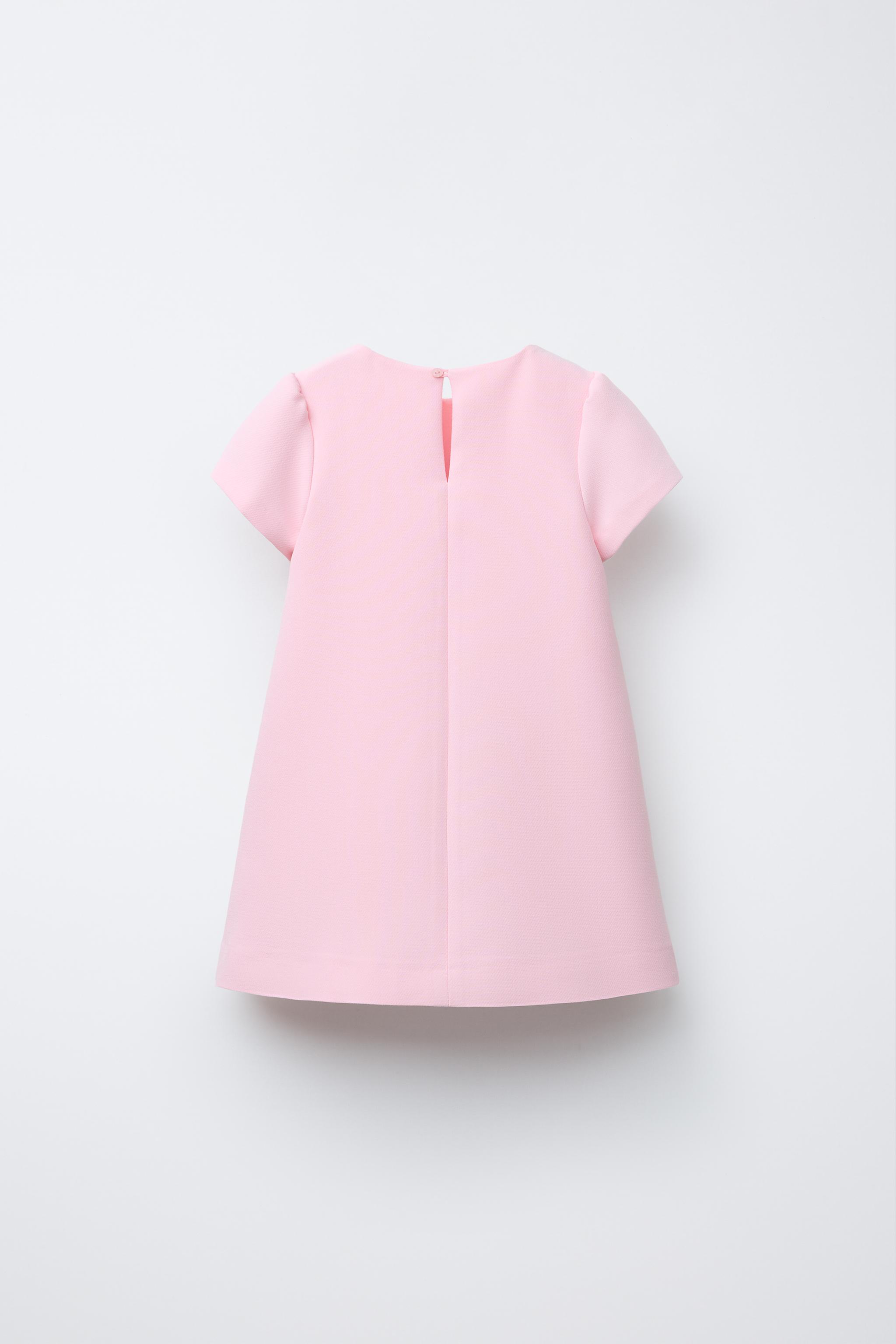 ストレッチリボンショートワンピース ピンク ストレッチリボン ショートワンピース - ホワイト | ZARA Japan