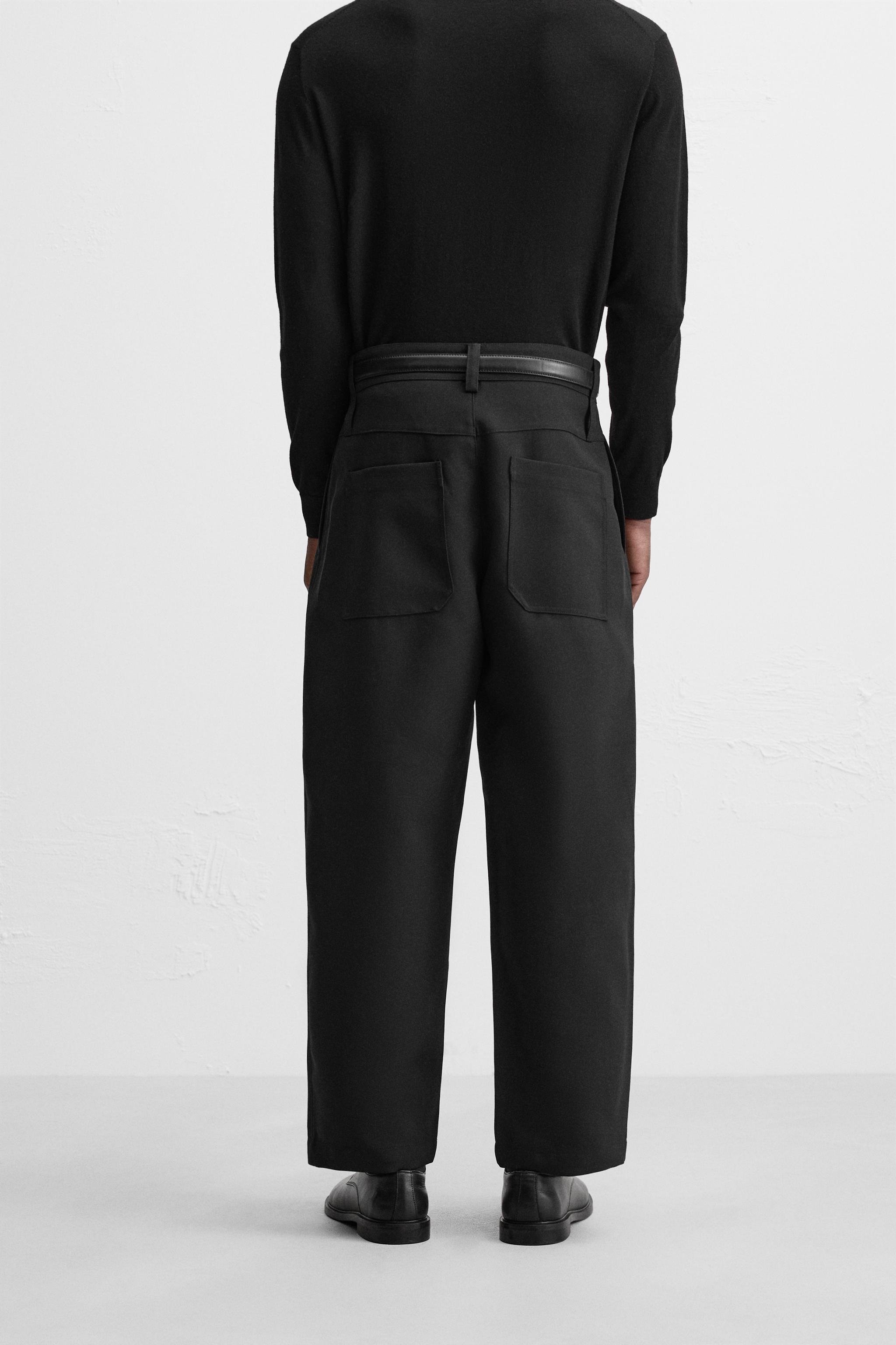 BALLOON FIT プリーツ パンツ - ブラック | ZARA Japan / 日本 BALLOON FIT プリーツ パンツ - ブラック | ZARA Japan / 日本