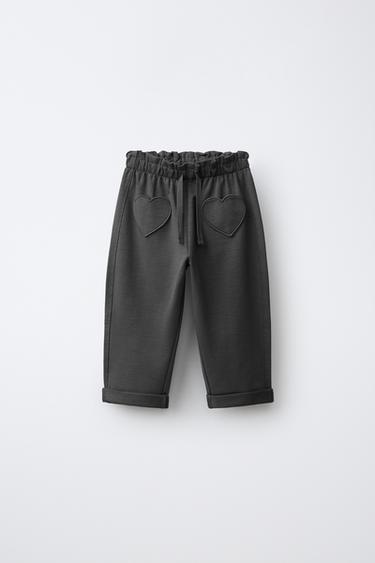 PLUSH SAROUEL TROUSERS - Dark anthracite by Zara