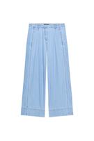 Z1975 GENİŞ KOLLU DENIM GÖMLEK - Görsel 2