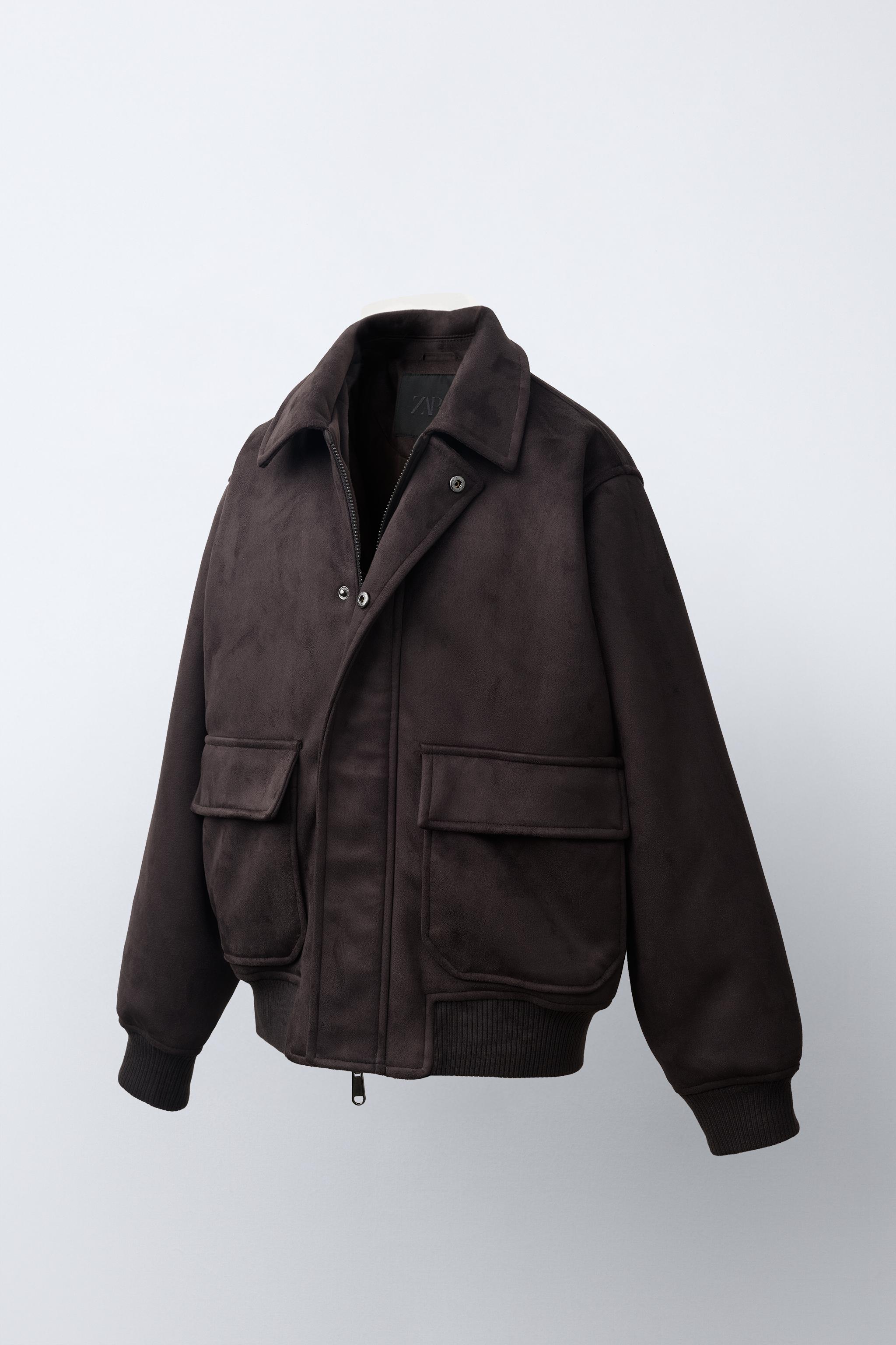 BLOUSON BOMBER EFFET DAIM