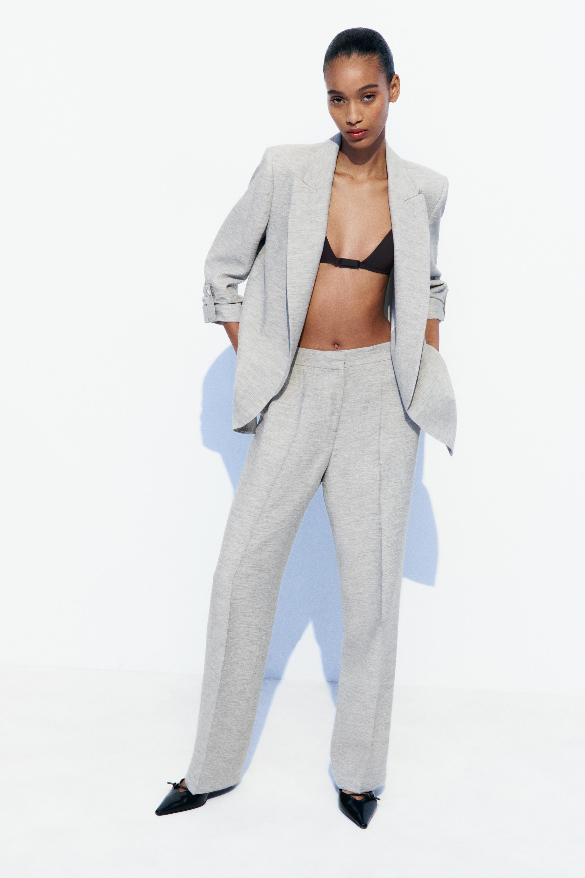 Grey Full Length Pants, I'm Obsessed With These Affordable Zara Trousers —  Get Them Before They Sell Out