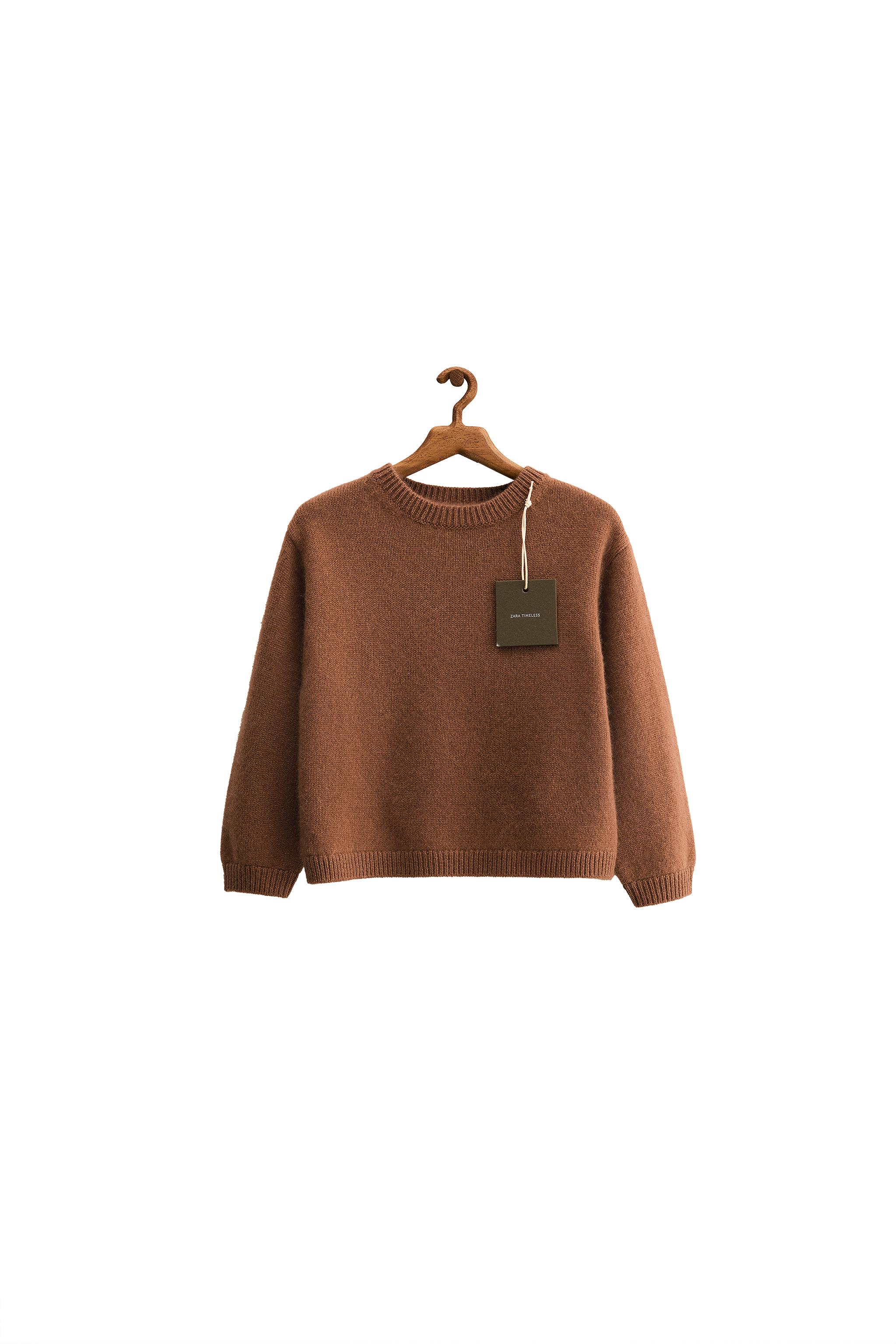 SARALAM サララム   sweater ニット ZARA TIMELESS - 100% CASHMERE KNIT JUMPER - Dark green | ZARA Canada