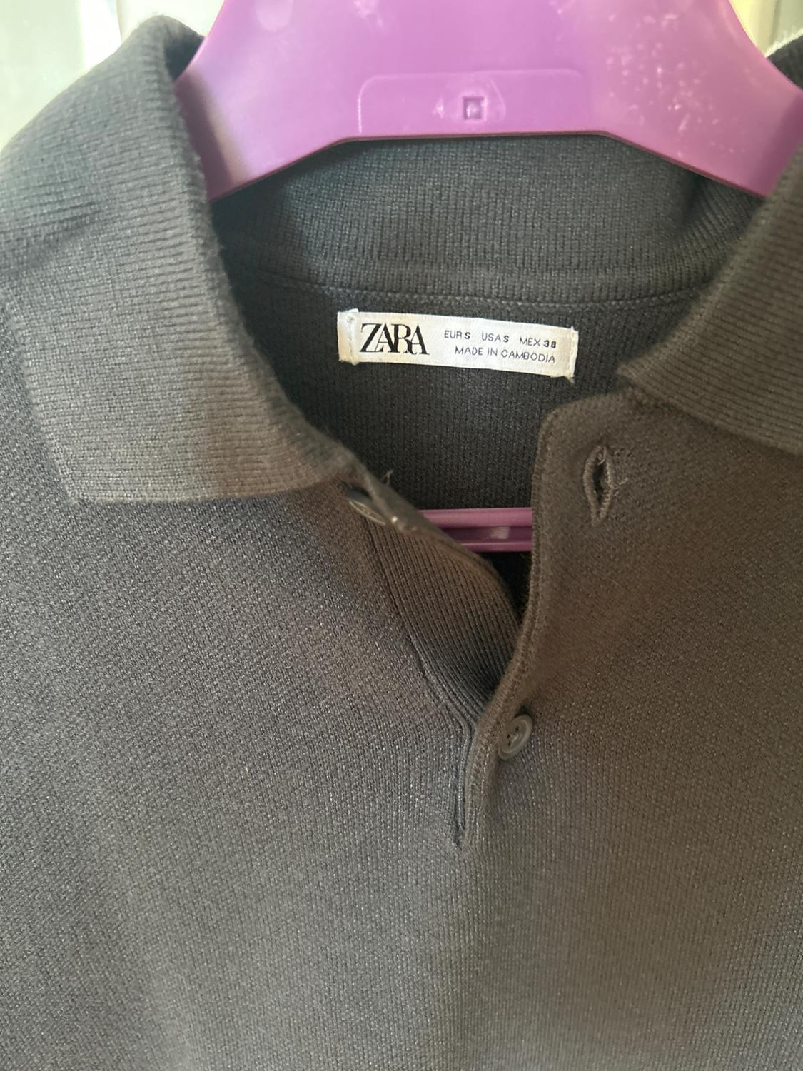 VISCOSE BLEND KNIT POLO SHIRT - Image 3