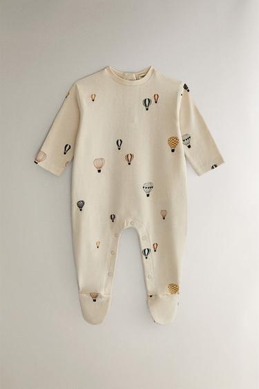 Zara BABY BALLOON ROMPER - Cream