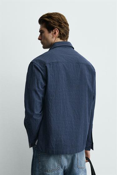 REGULAR FIT CHECK POLO SHIRT - Blue by Zara - Image 2