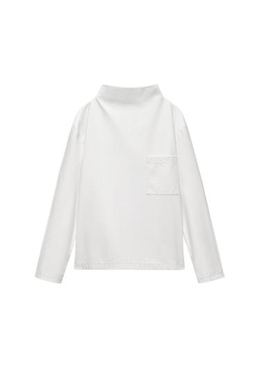 FAUX LEATHER TOP
