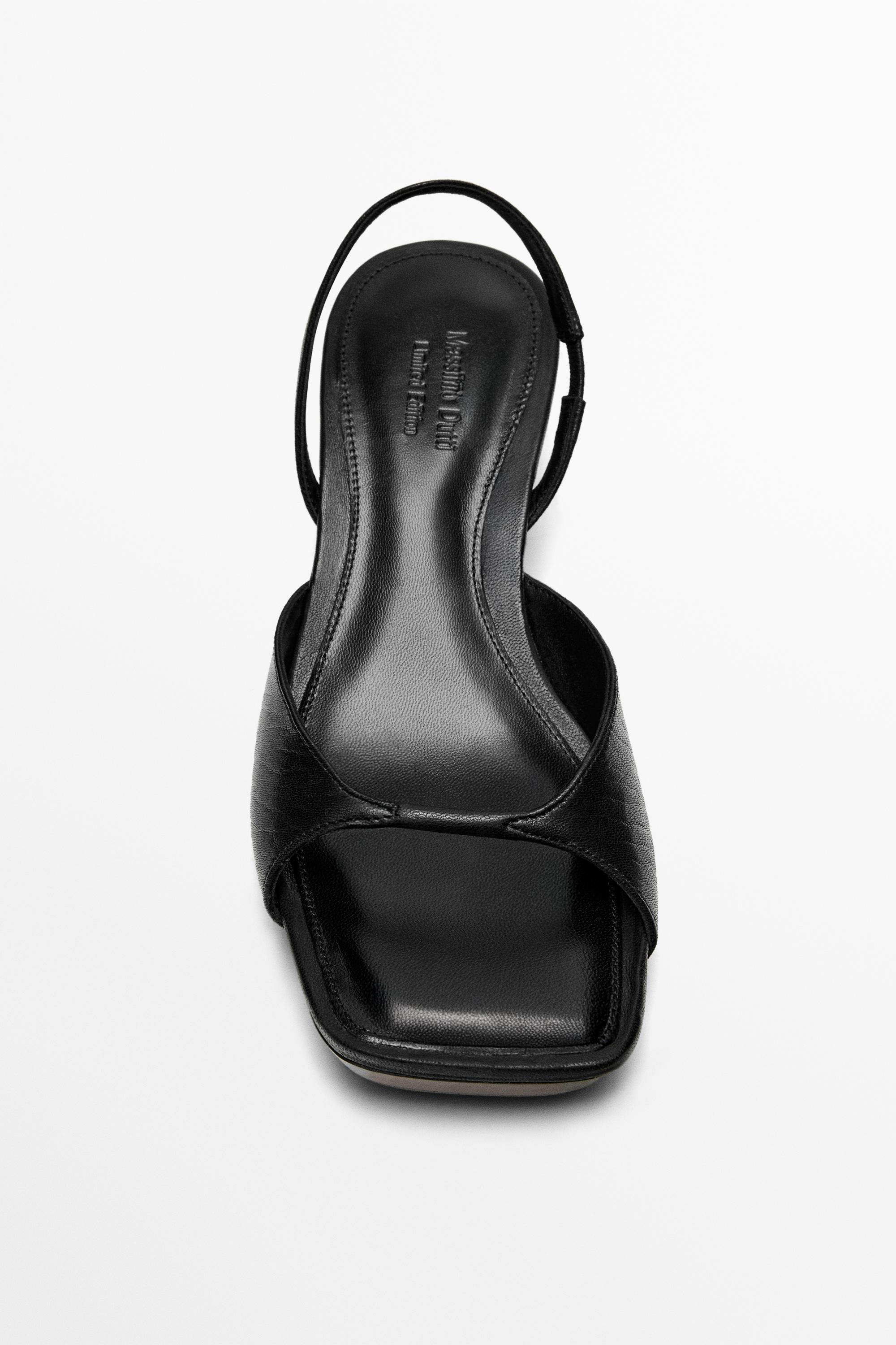 Wood heel sandal