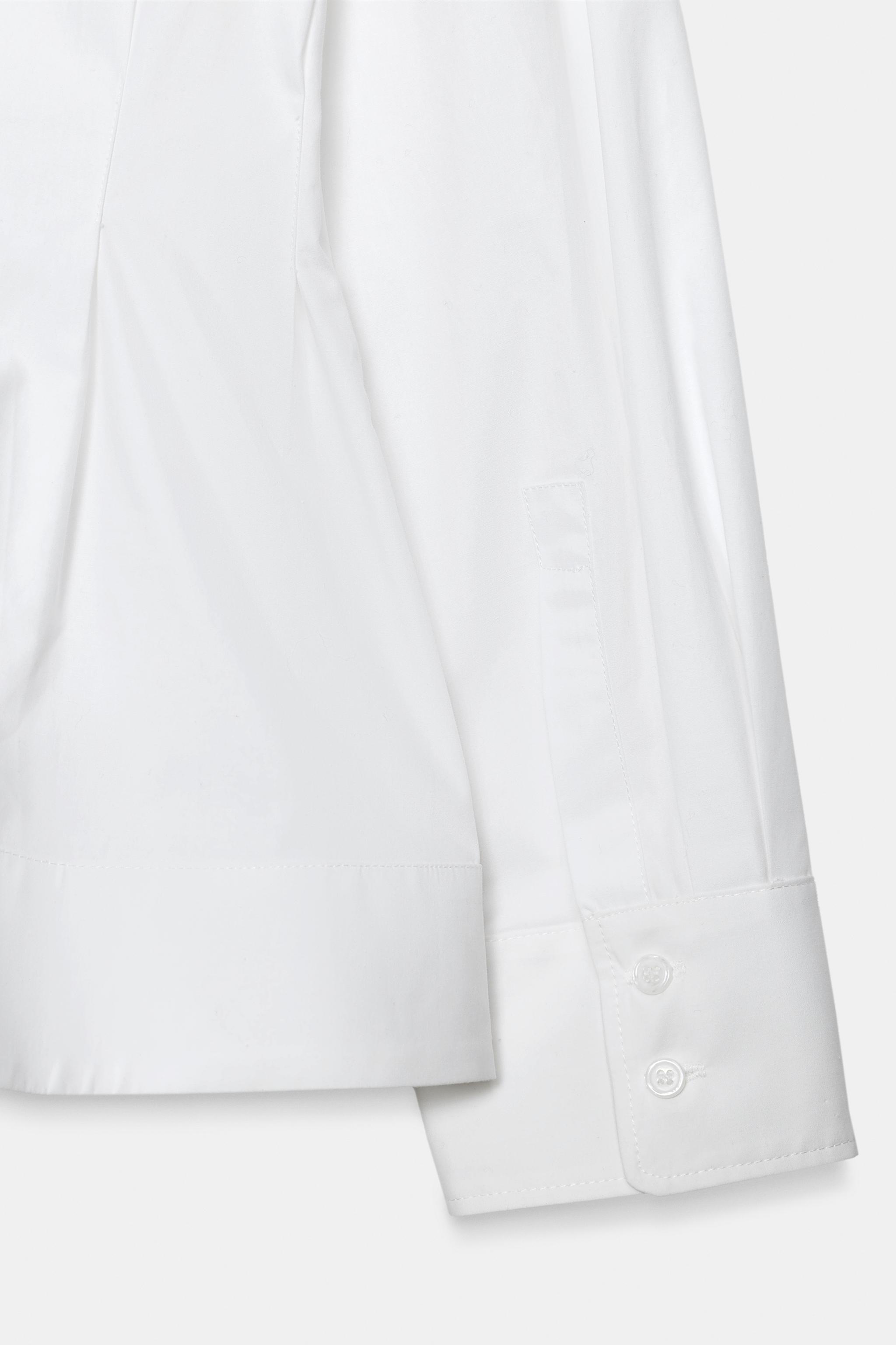 Zara ZW COLLECTION PİLİLİ GÖMLEK görsel 6