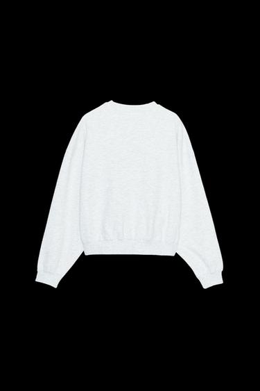 SUDADERA TEXTO - Gris vigoré de Zara