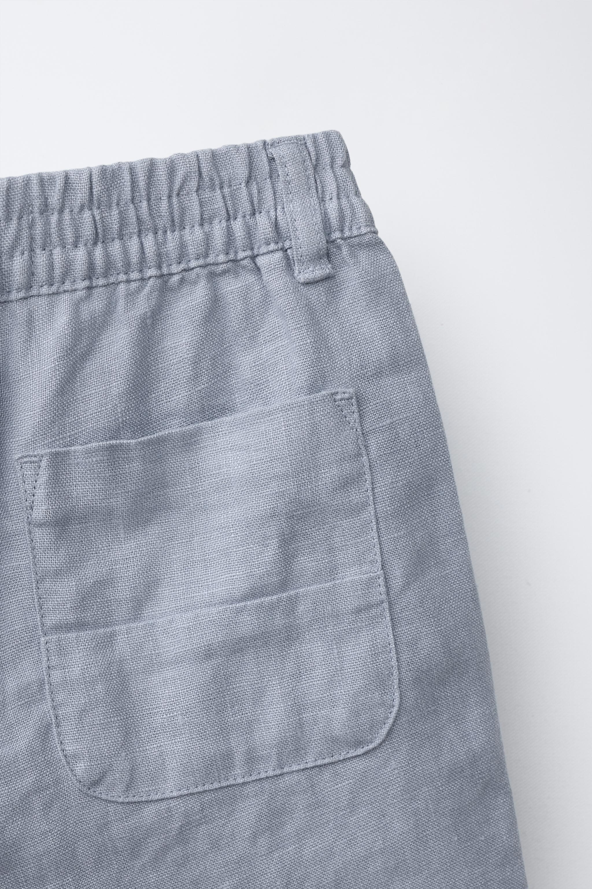 100% LINEN SHORTS