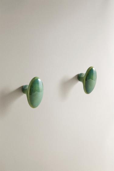 LOT BOUTONS OVALES (LOT DE 2) - Vert bleu de Zara - Image 1