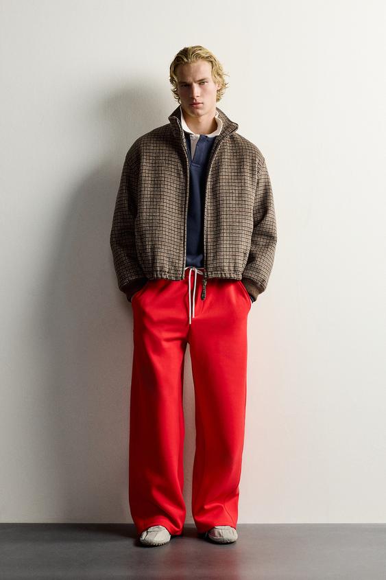 CHECK PADDED JACKET - Brown by Zara - Image 0