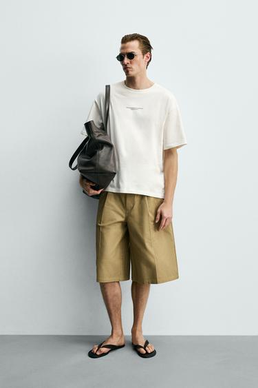 EMBROIDERED SLOGAN T-SHIRT - White by Zara - Image 0
