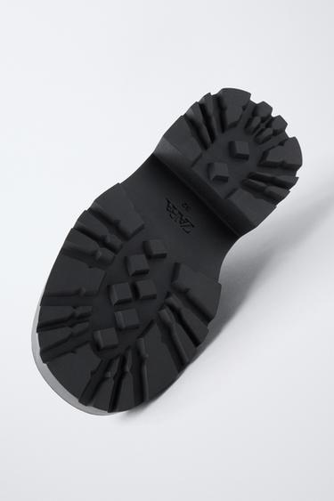 BRUSHED ANKLE BOOTS - Black by Zara - Image 6