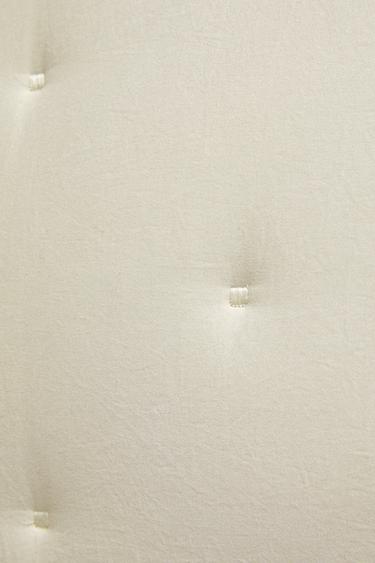 MICROFIBRE CUSHION COVER FOR QUILTS - Light beige by Zara - Image 3