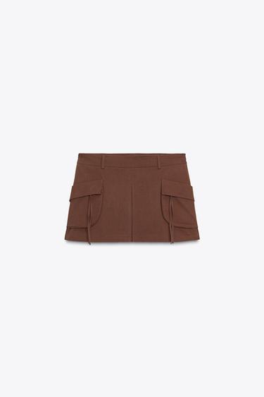 POCKET CULOTTES - Brown by Zara
