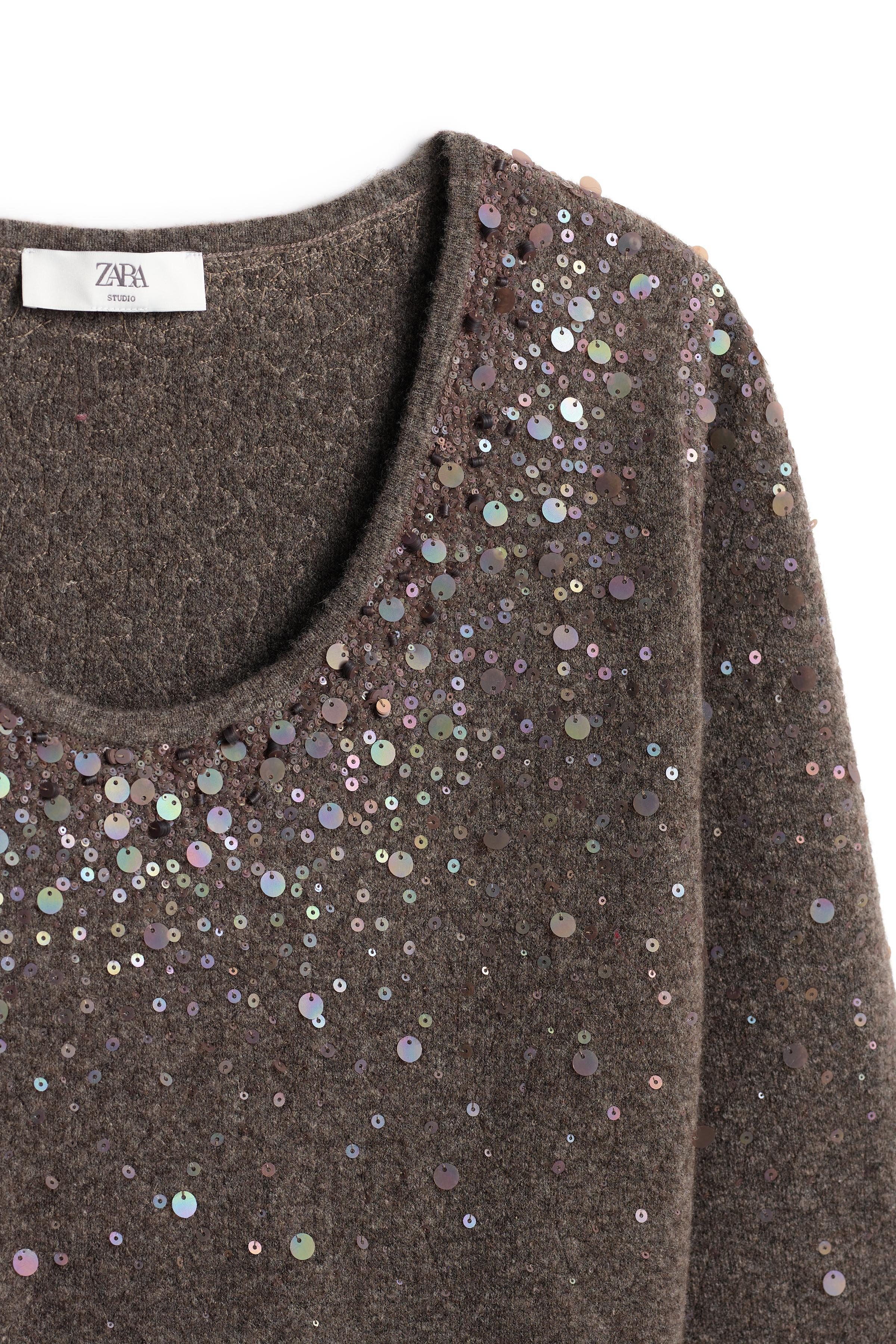 LIMITED EDITION YAK AND WOOL SEQUIN SWEATER