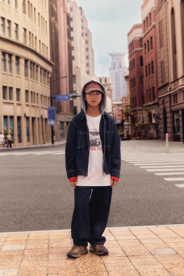 Zara 燈籠版牛仔褲 - 靛青色 - 圖片 0