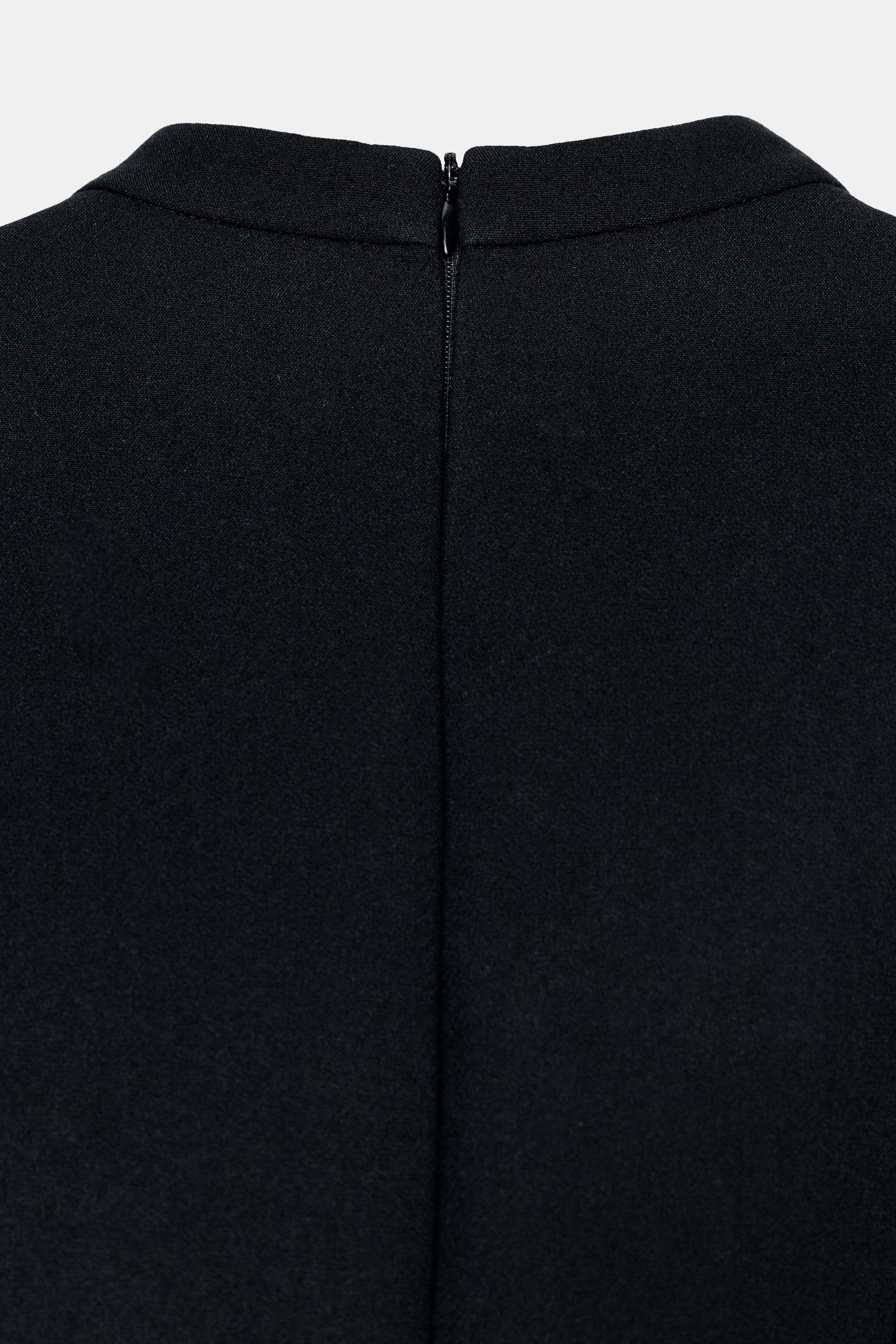 Женские платья Zara SHORT PUFF SLEEVE DRESS — фото 8