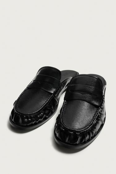 MOCASSINS OUVERTS À L'ARRIÈRE - Noir de Zara - Image 4