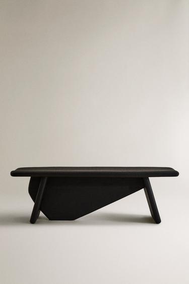 IRREGULAR TEXTURE BENCH - Black by Zara - Image 0