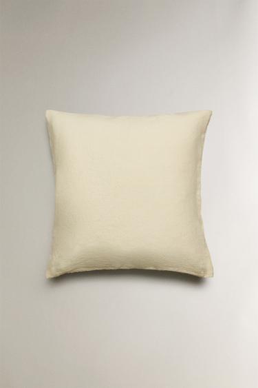 EMBROIDERED CUSHION COVER - Ecru by Zara - Image 4