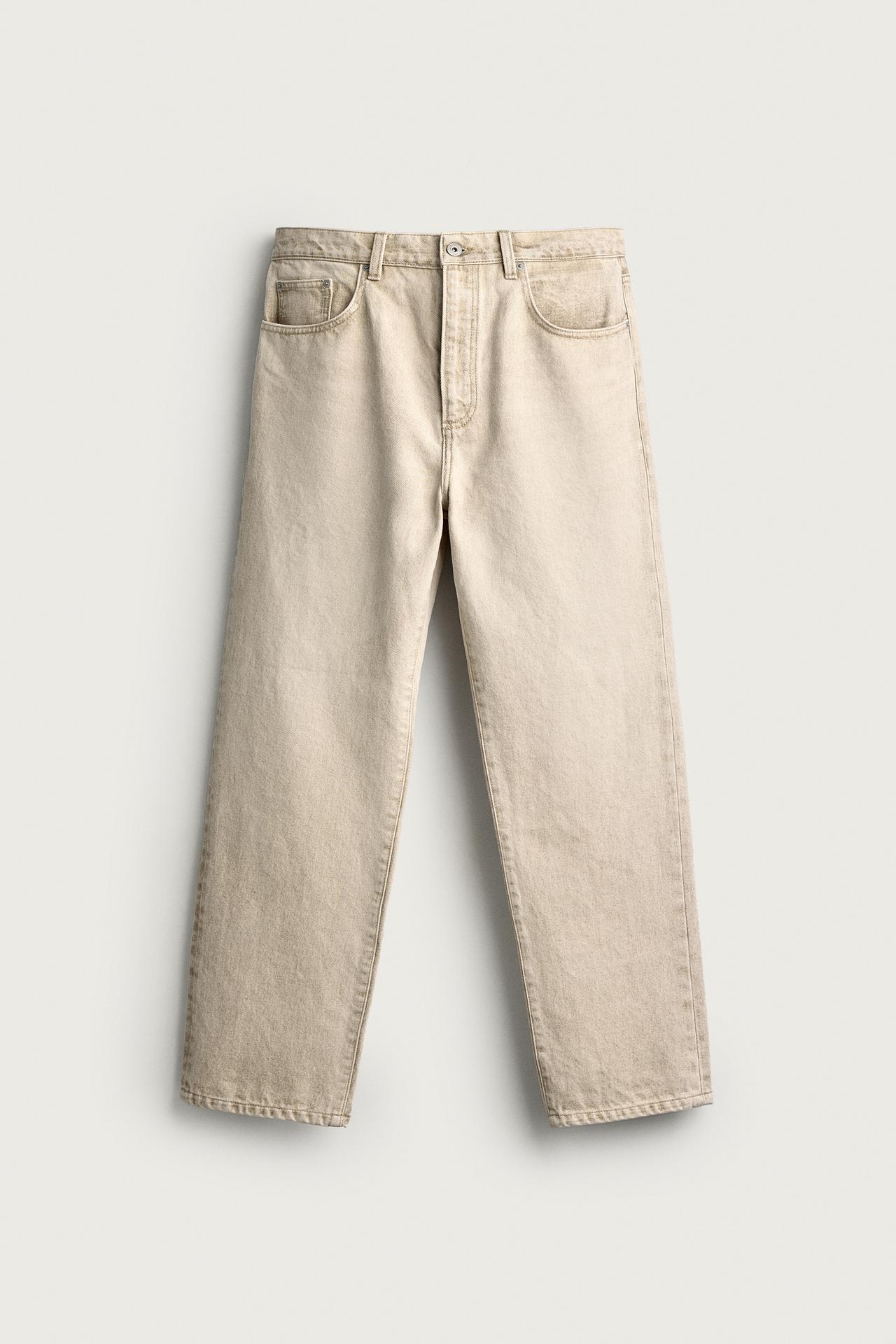 STRAIGHT ANKLE-FIT JEANS — Vanilla