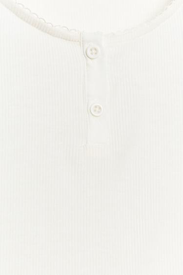 HENLEY T-SHIRT - Oyster-white by Zara - Image 5