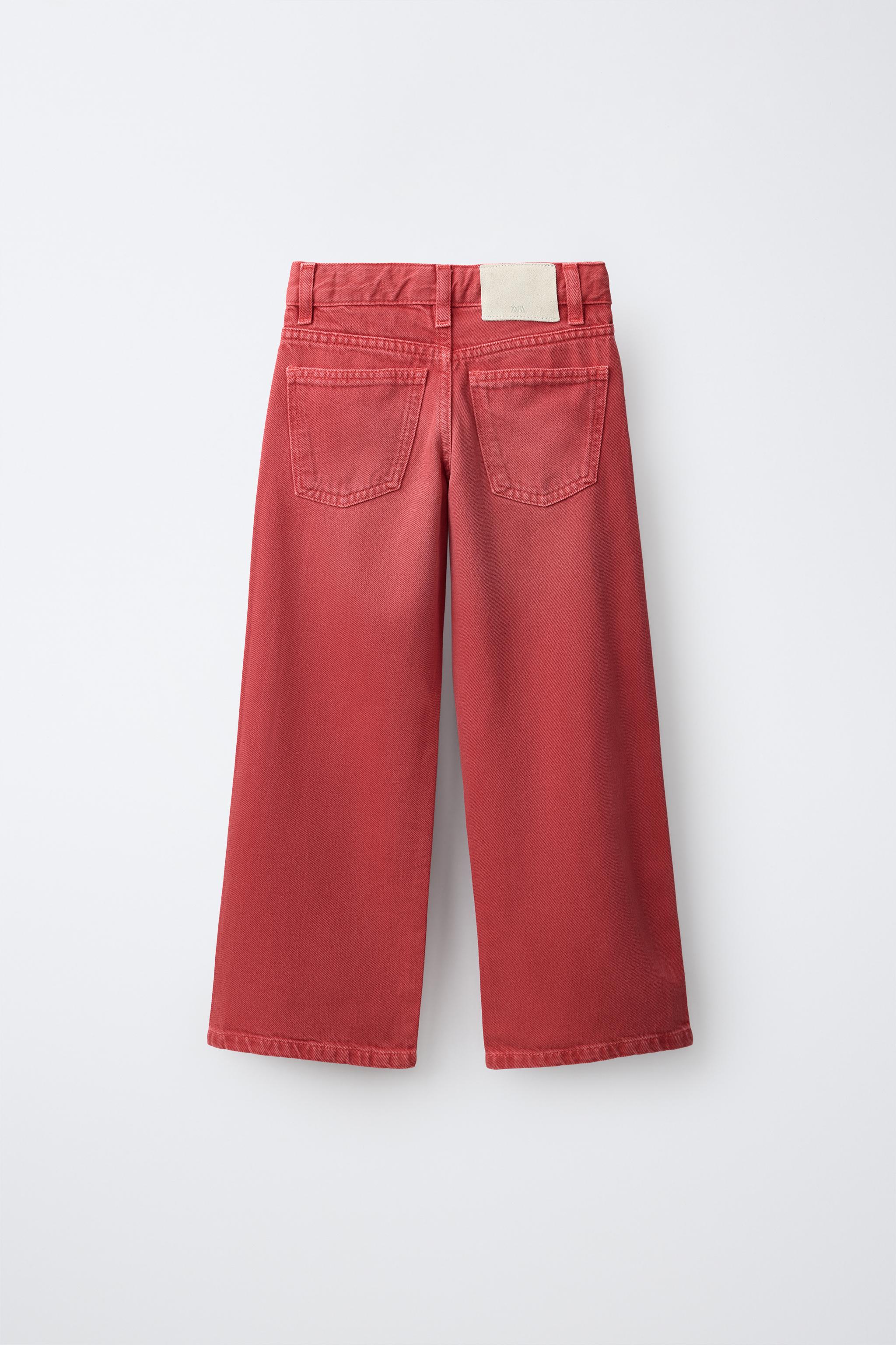 WIDE LEG JEANS — Red (alternate view)