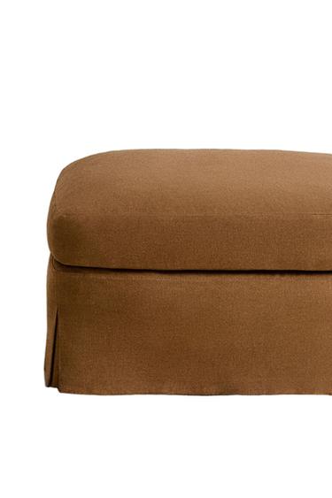 HOUSSE REPOSE-PIEDS LIN 01 - Moutarde de Zara