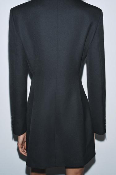 ROBE VESTE À BOUTONNAGE CROISÉ ZW COLLECTION - Noir de Zara - Image 2