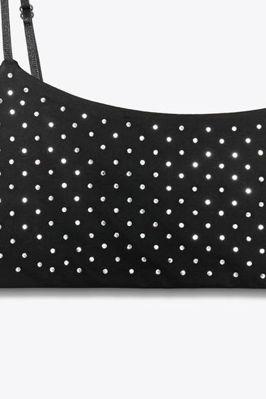 RHINESTONE CROP TOP - Black by Zara - Image 6