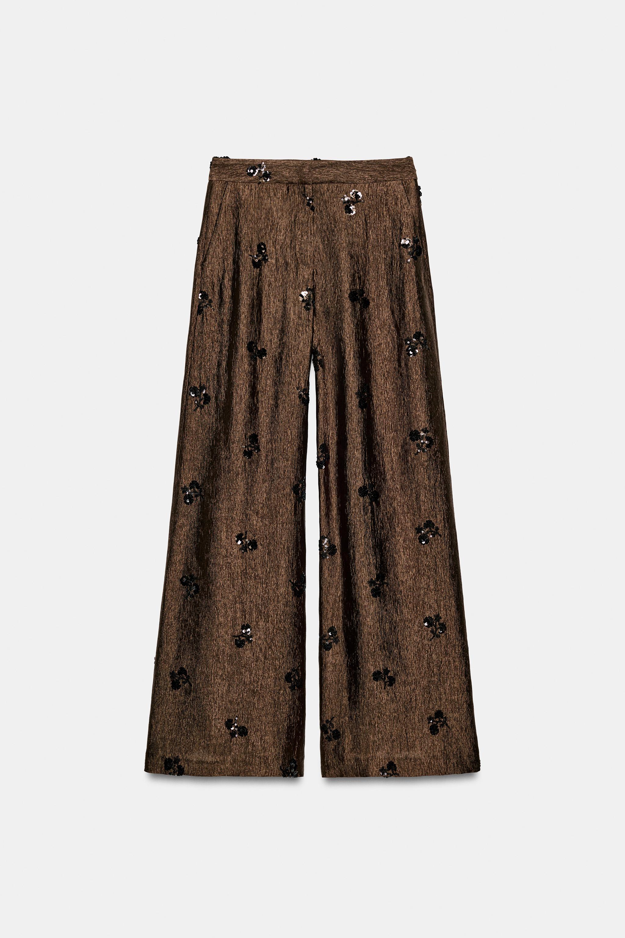 PANTALON LARGE PAILLETTES