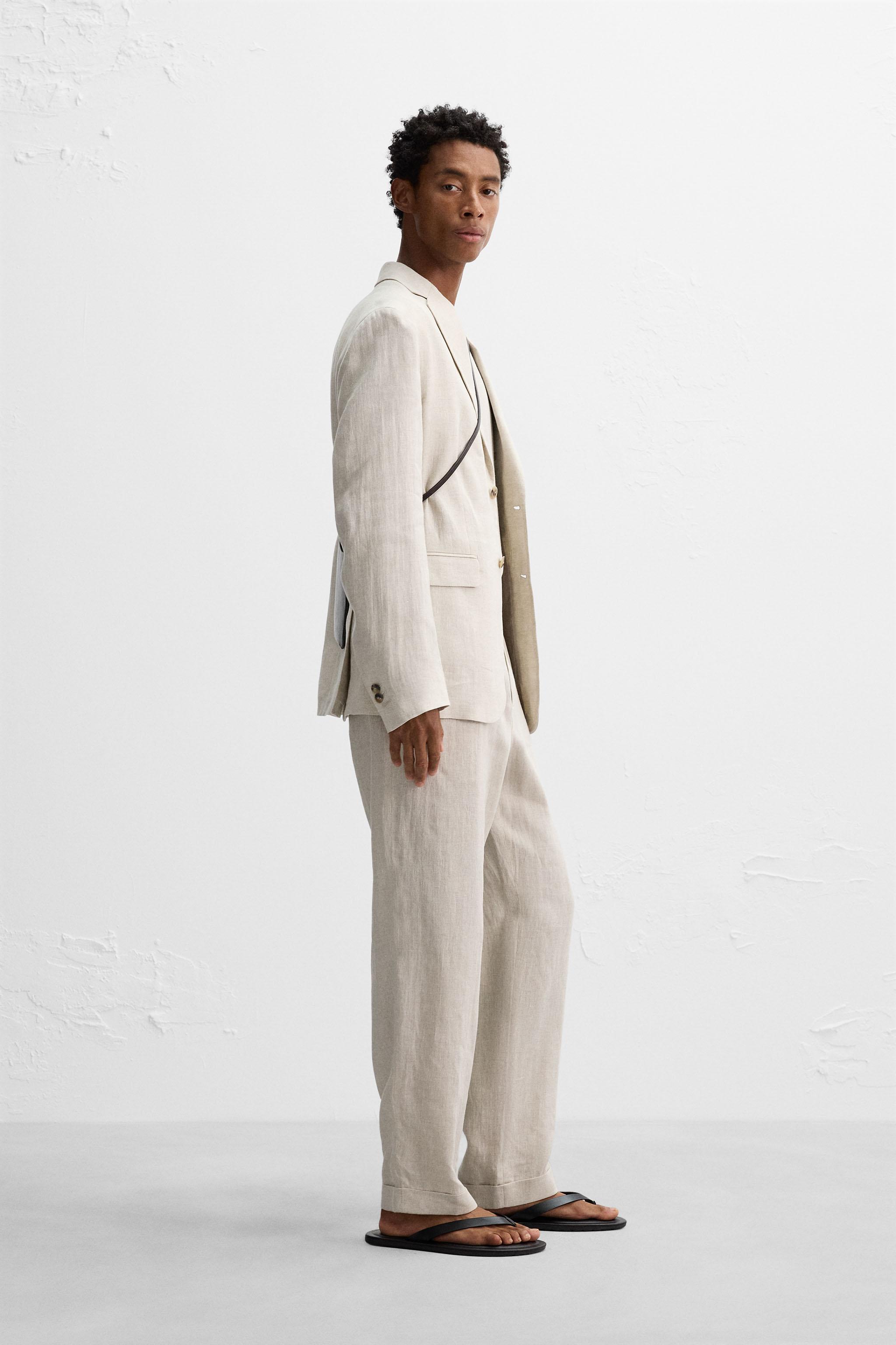 BLAZER DE COSTUME 100 % LIN