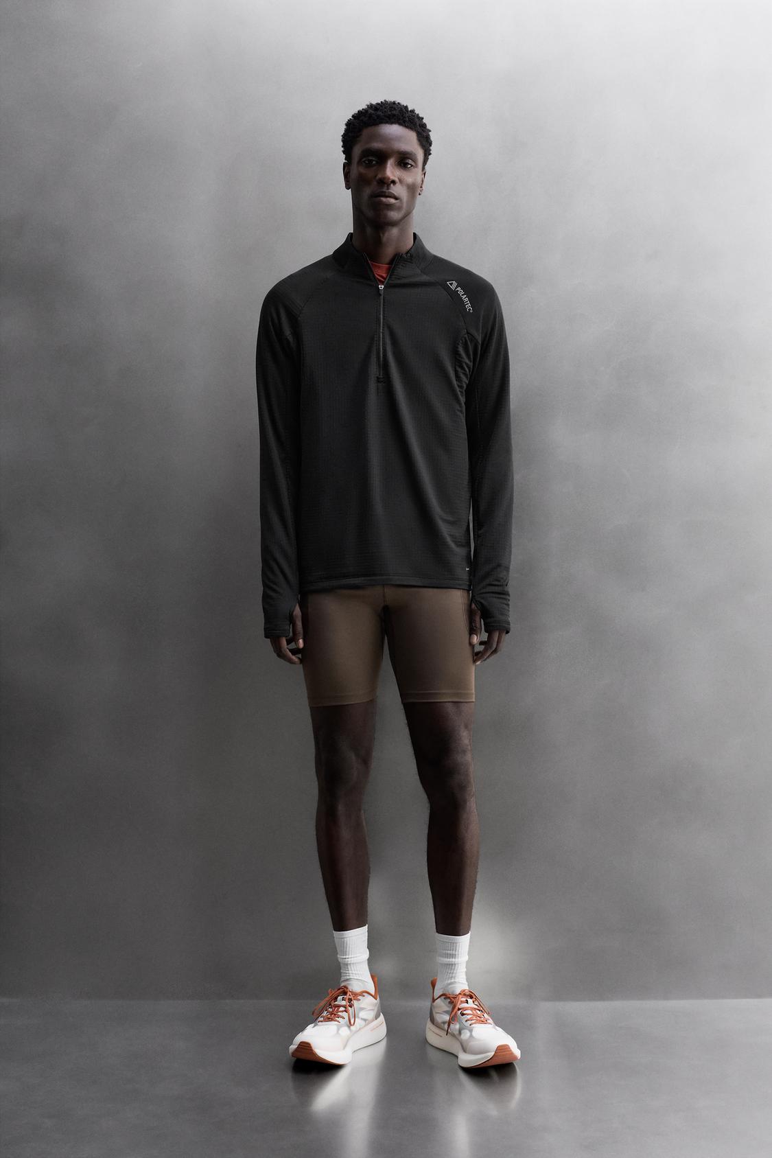 ТОЛСТОВКА ZARA POLARTEC © С ЗАСТЕЖКОЙ НА ЧЕТВЕРТЬ МОЛНИИ