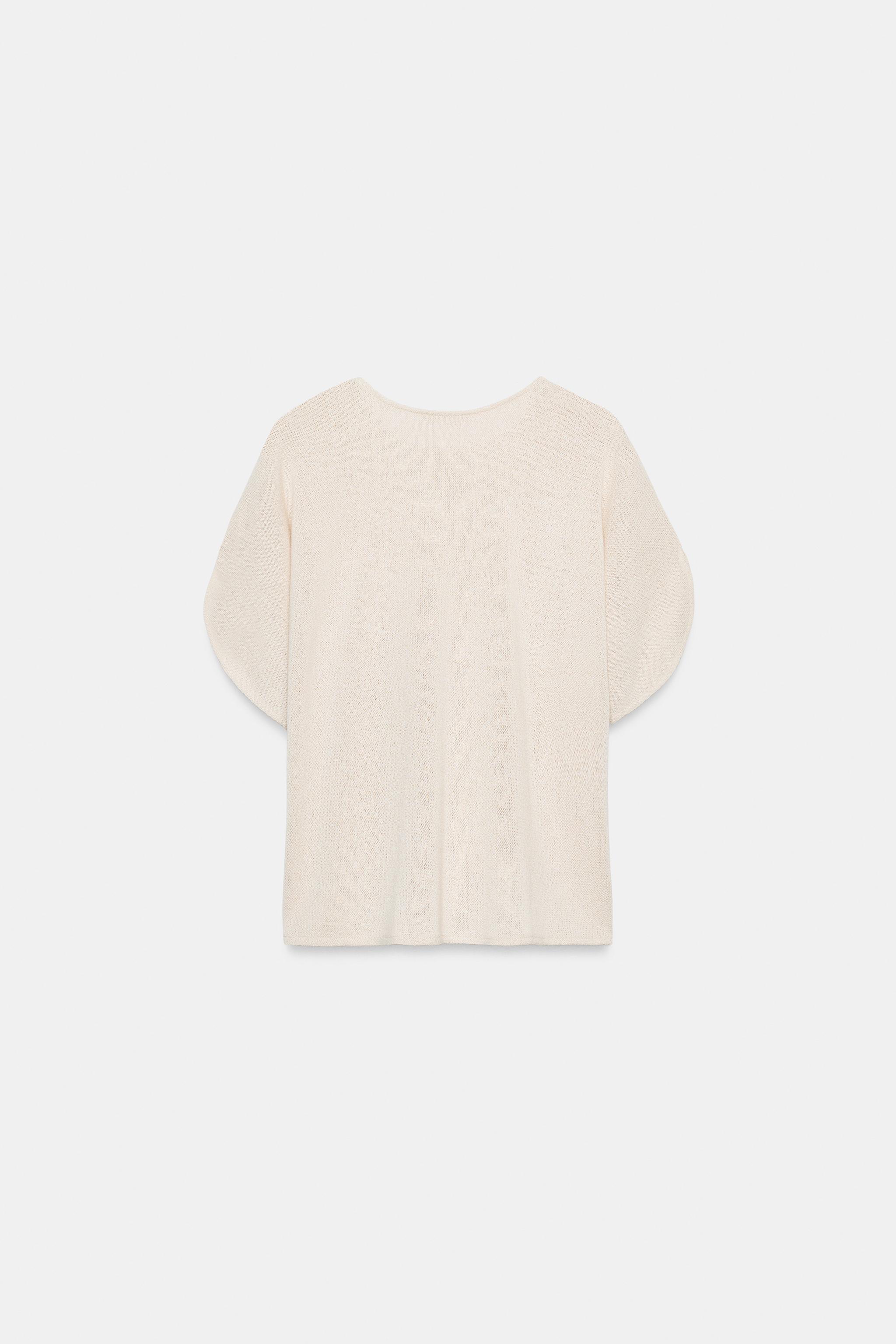Zara Pelerin Kollu Rustik Top görsel 7