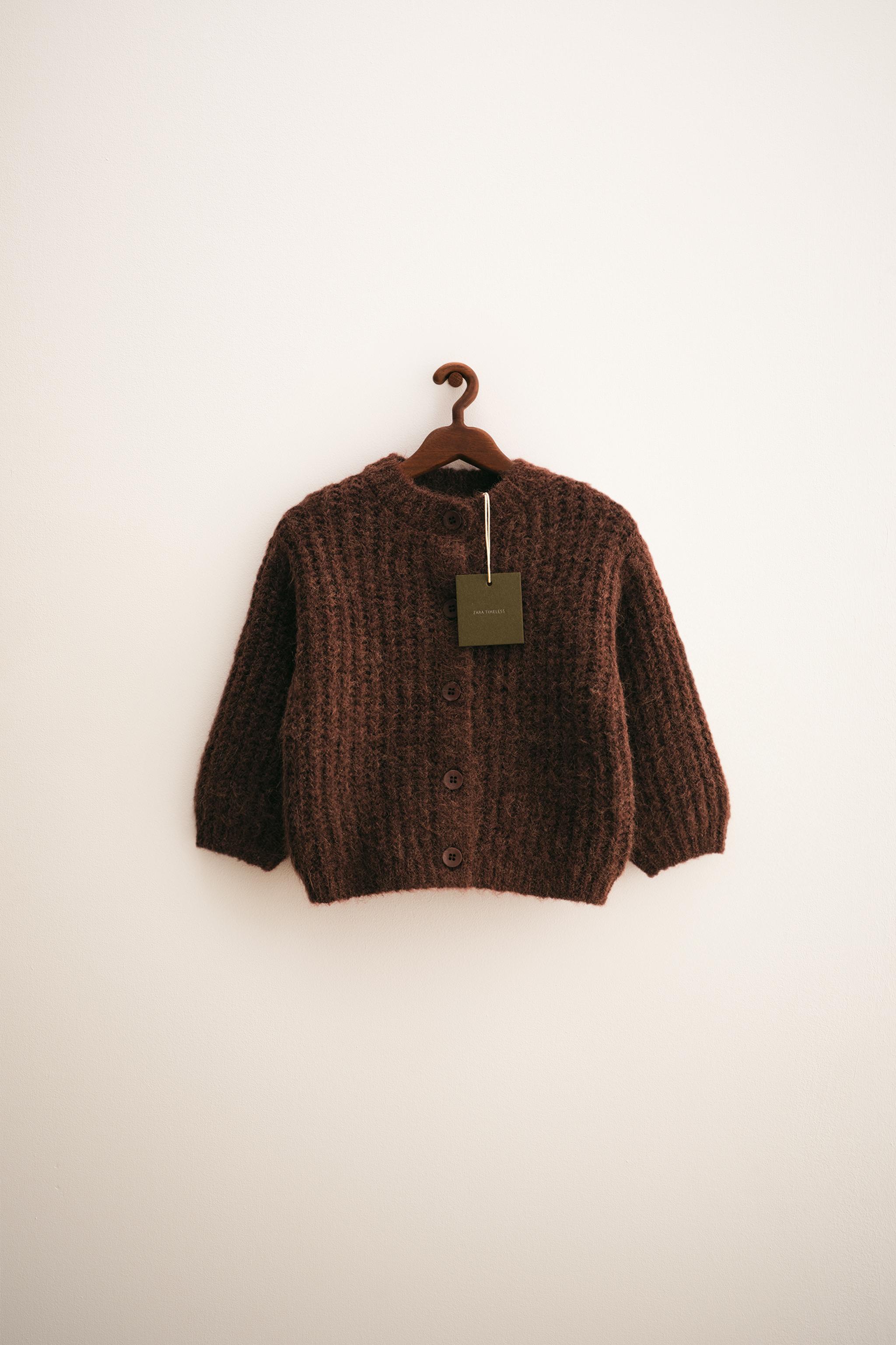 Zara Knit Cardigan With Buttons KNIT CARDIGAN WITH GOLDEN BUTTONS