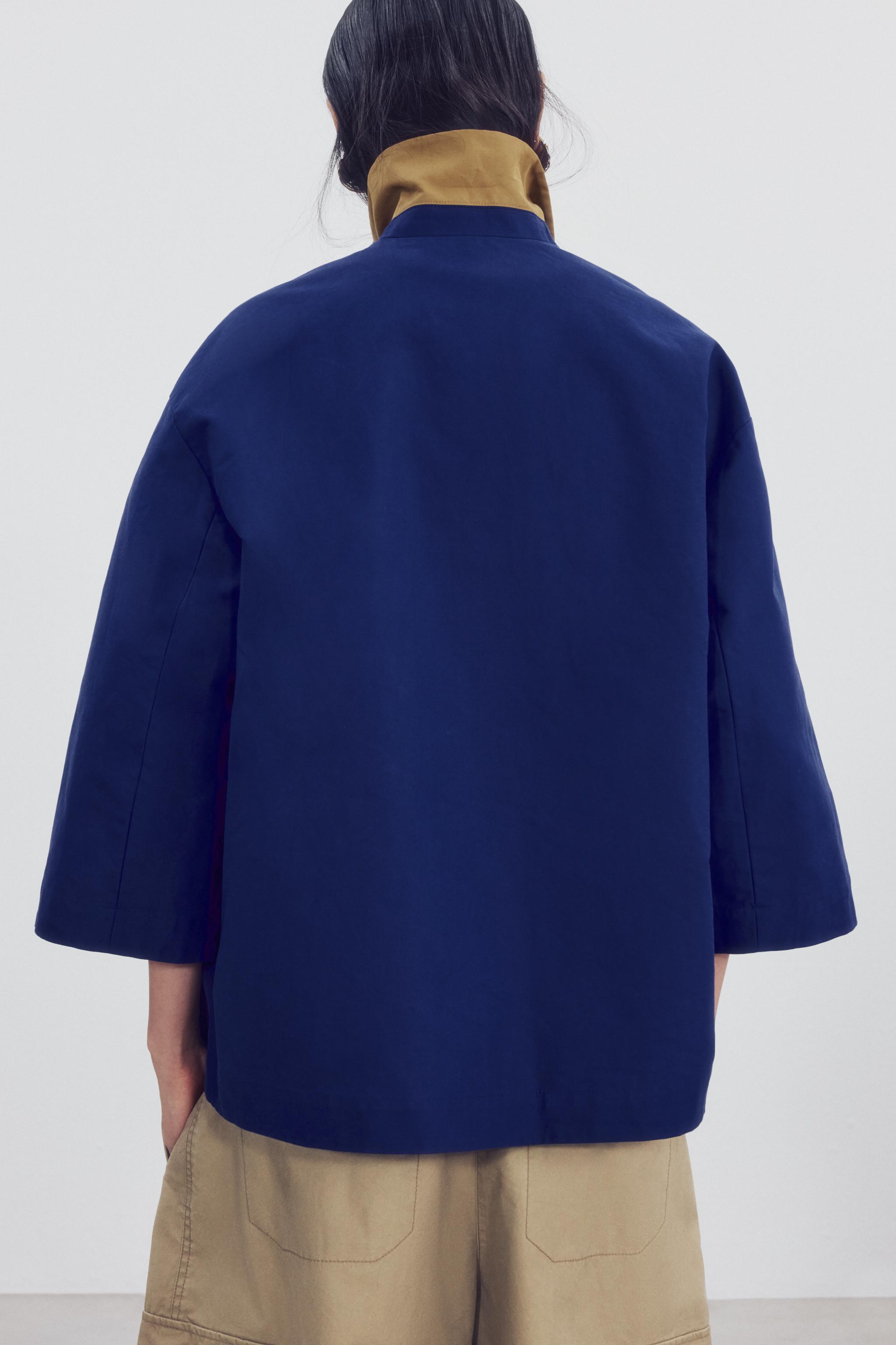 ZW COLLECTION REVERSIBLE SHORT TRENCH COAT