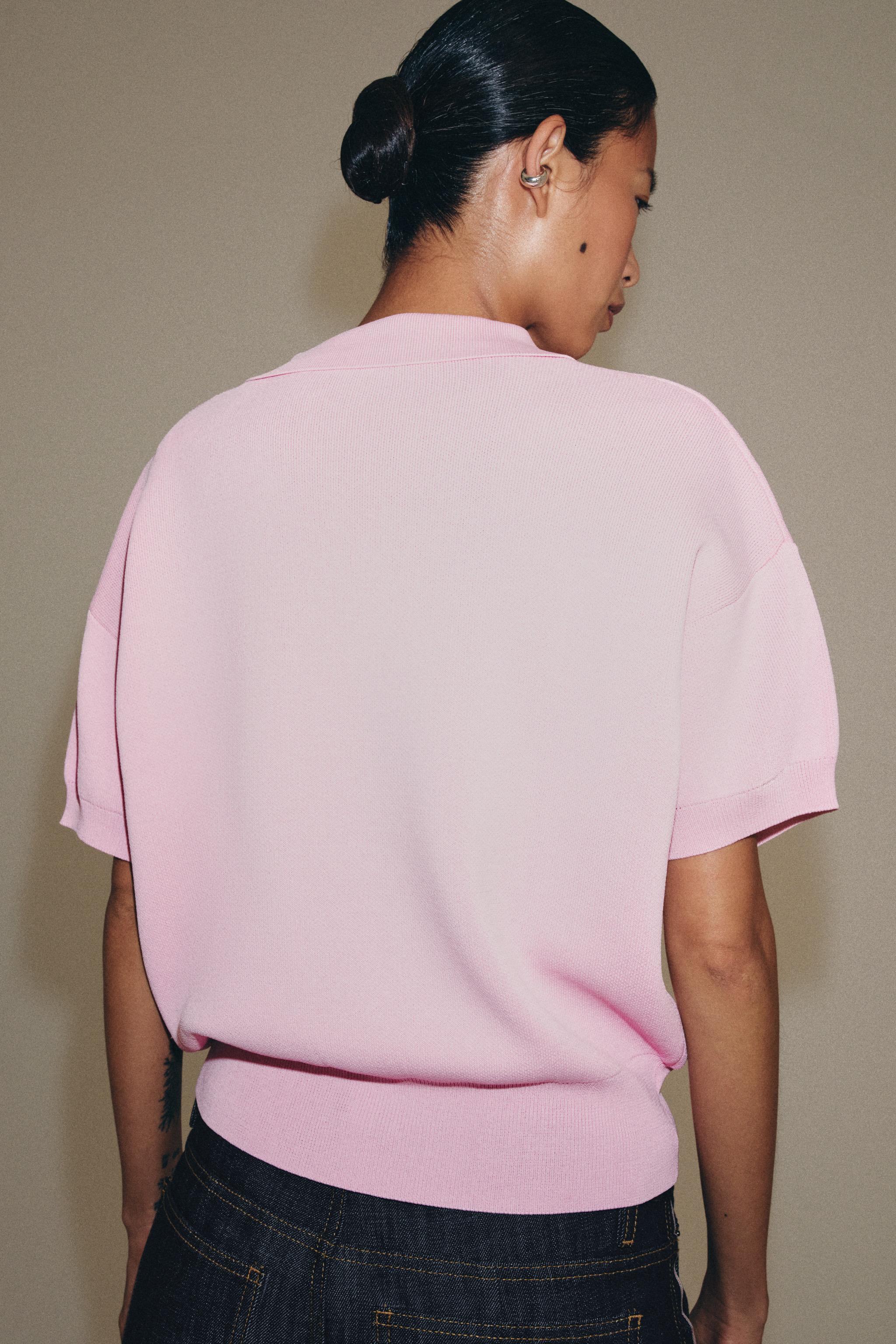 SHORT SLEEVE KNIT POLO